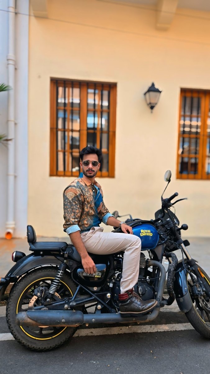 Peacock on the Wall Shirt for Men in Available in Cotton and Linen - Naymish Designs