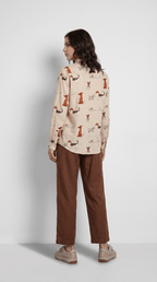 Pup Culture Women - Luxury Designer Shirt | Pure Linen | Partywear shirt for Women - Naymish Designs