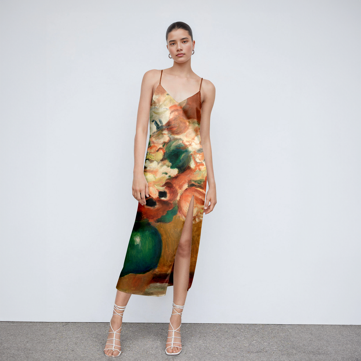 Renoir Flower Slip Dress