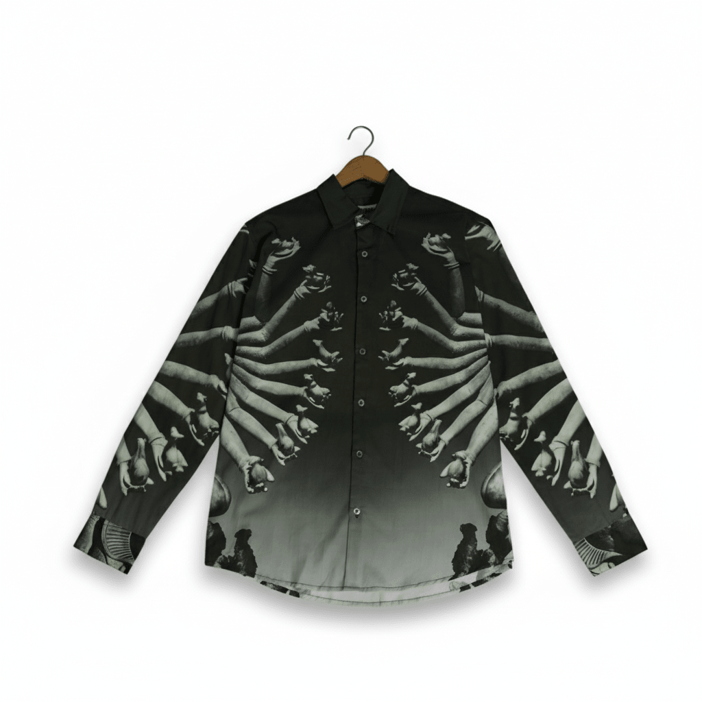 Sahastra Bahu SB - Luxury Designer Shirt | Soft Cotton or Pure Linen | Partywear shirt for Men - Naymish Designs