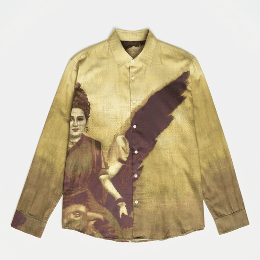 Saraswathi Shirt Men - Luxury Designer Shirt | Soft Cotton or Pure Linen | Partywear shirt for Men - Naymish Designs