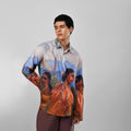 Shakuntala by Raja Ravi Varma - Luxury Designer Shirt | Soft Cotton or Pure Linen | Partywear shirt for Men - Naymish Designs