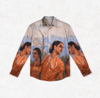 Shakuntala Women - Shirt Women - Raja Ravi Varma - Shirt for Women Luxury Designer | Soft Cotton or Pure Linen  - Naymish Designs