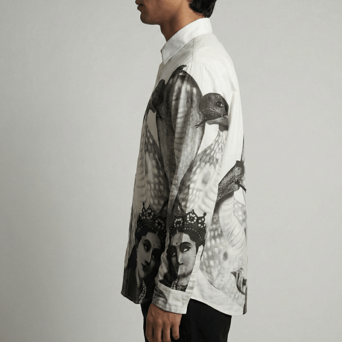 Sheshnag - Luxury Designer Shirt | Soft Cotton or Pure Linen | Partywear shirt for Men - Naymish Designs