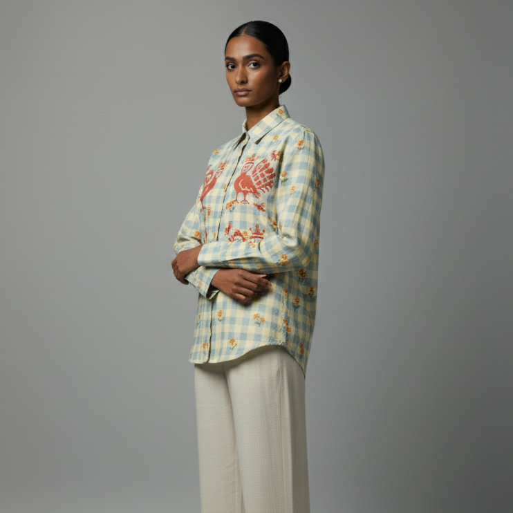 Mori Checks Shirt for Women