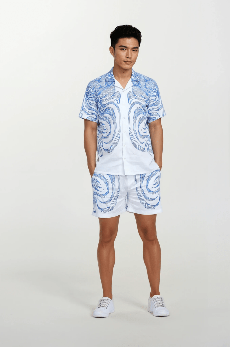 Song of River White Luxury Shirts for Men - Naymish Designs