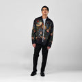 Strawberry Thief - black party wear luxury shirt for men now Available in Cotton and Linen - Naymish Designs