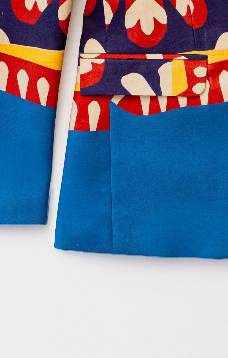 Summer Light Blazer - Kanaat in Blue - Naymish Designs