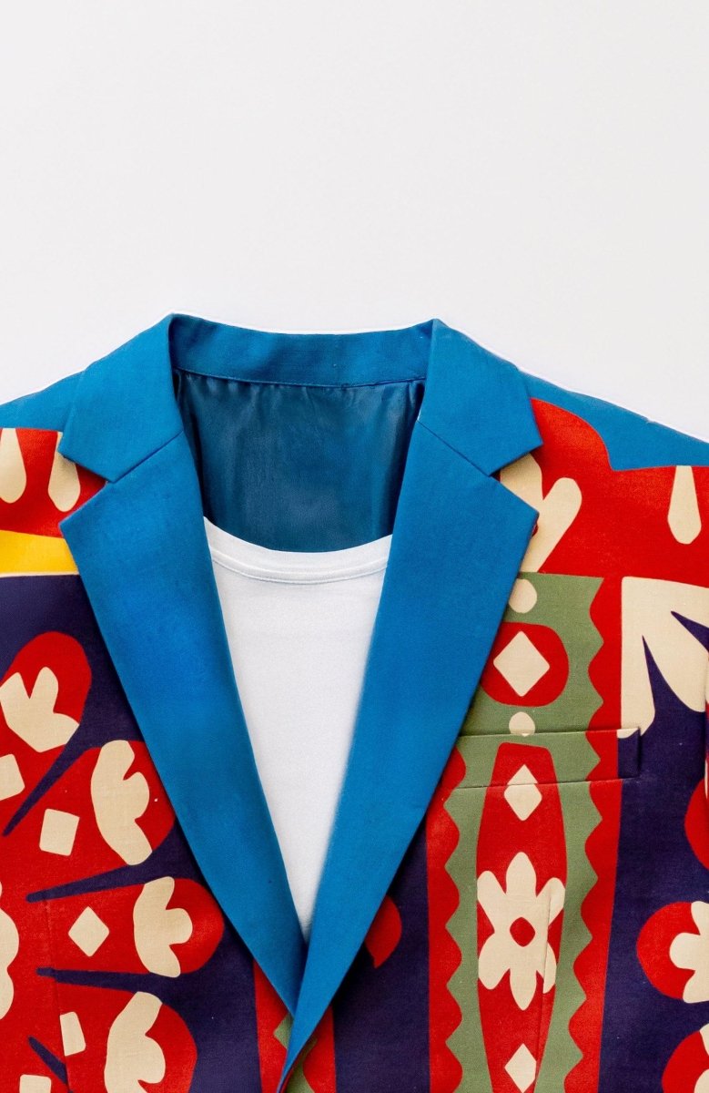 Summer Light Blazer - Kanaat in Blue - Naymish Designs