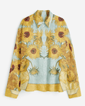 Sunflower Shirt for Women - Yellow Available in Cotton and Linen - Naymish Designs