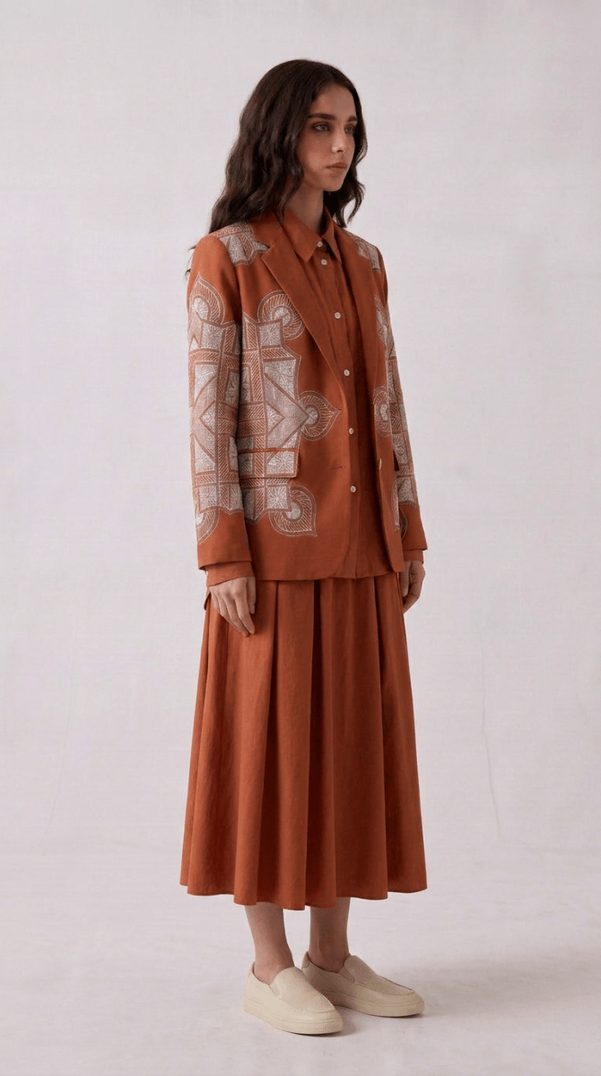 Terra-Rangoli-Blazer-Women - Naymish Designs