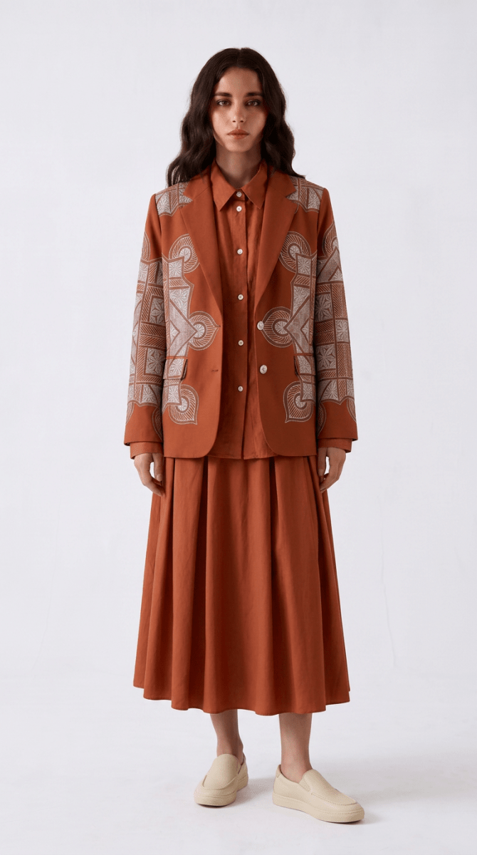 Terra-Rangoli-Blazer-Women - Naymish Designs