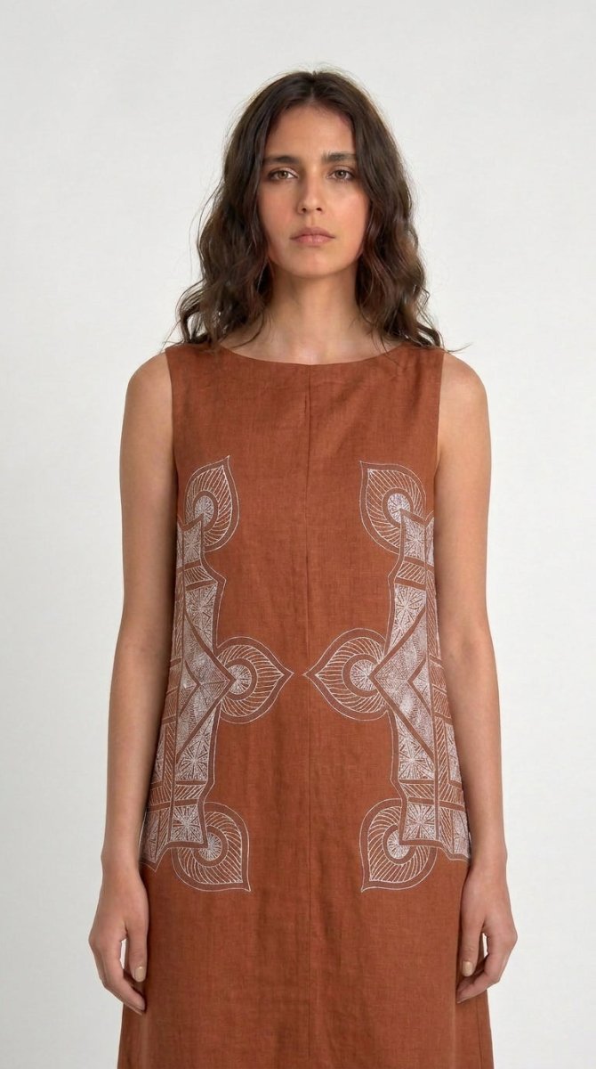 Terra-Rangoli-Dress-Women - Naymish Designs