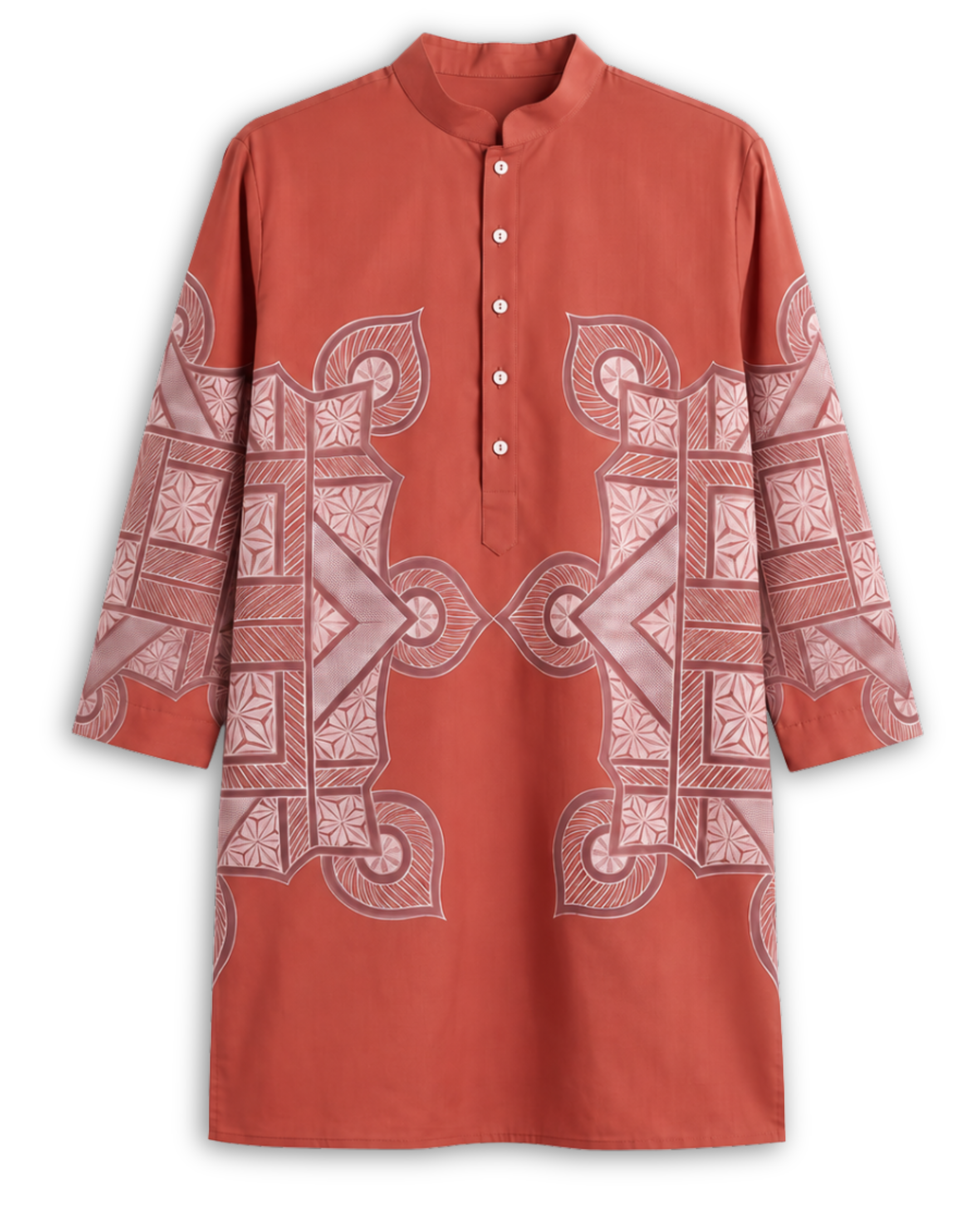 Terra Rangoli Kurta Set Men - Red