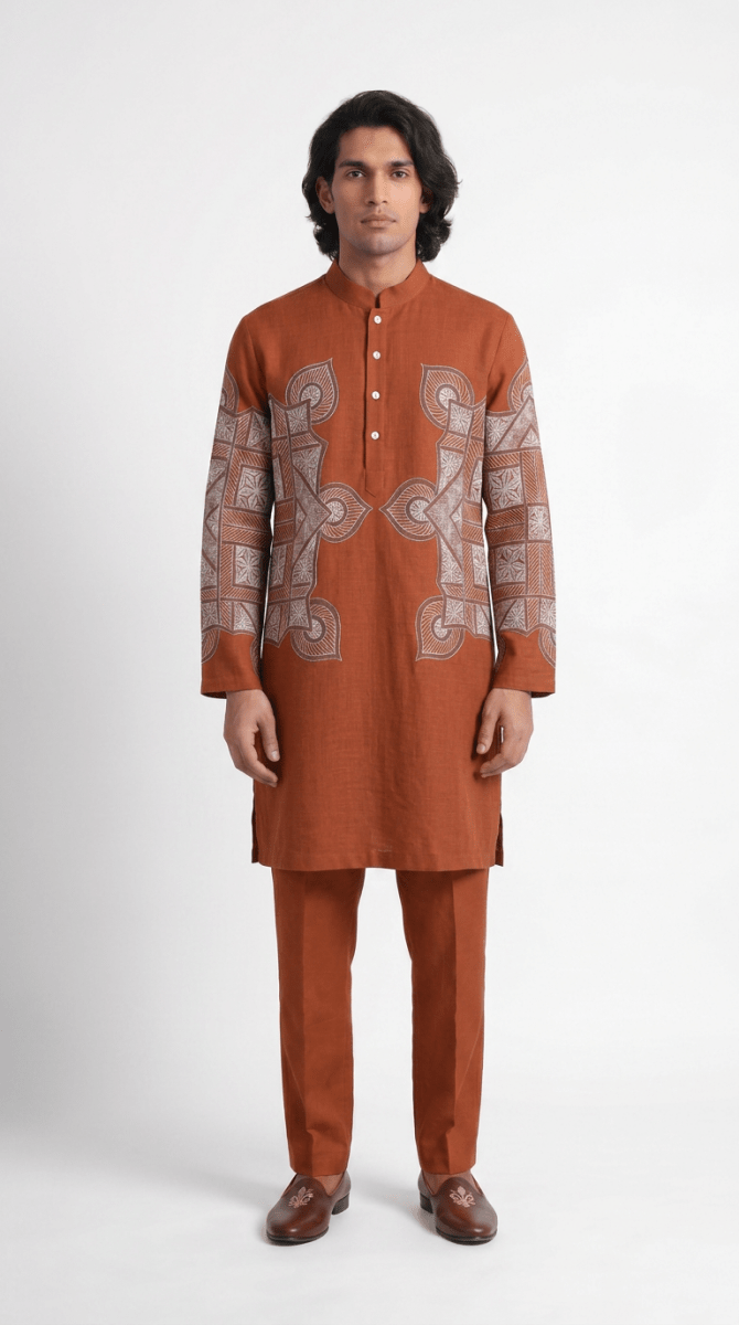 Terra-Rangoli-Kurta-Men - Naymish Designs