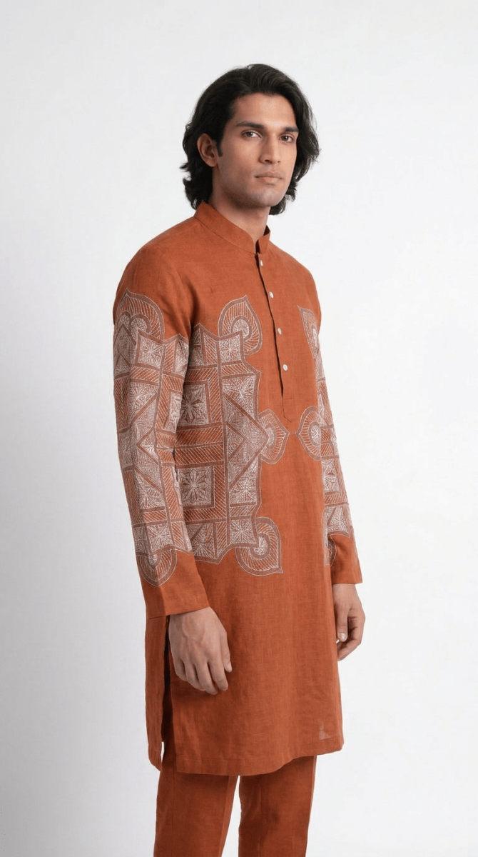 Terra-Rangoli-Kurta-Men - Naymish Designs