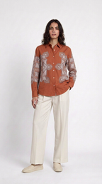 Terra Rangoli shirt women front detail