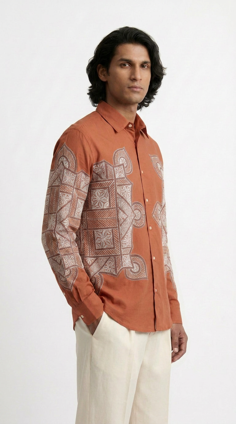 Terra Rangoli shirt men side