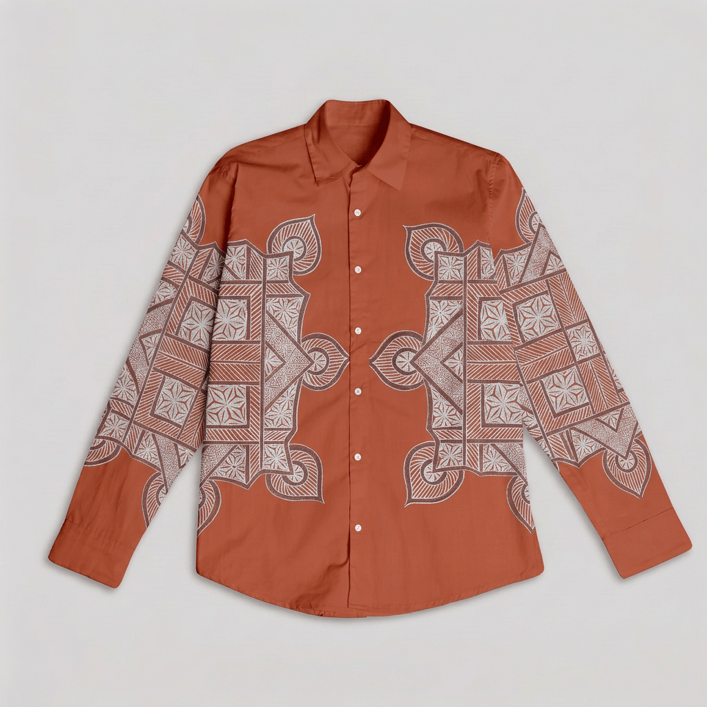Terra-Rangoli-Shirt-Men - Naymish Designs
