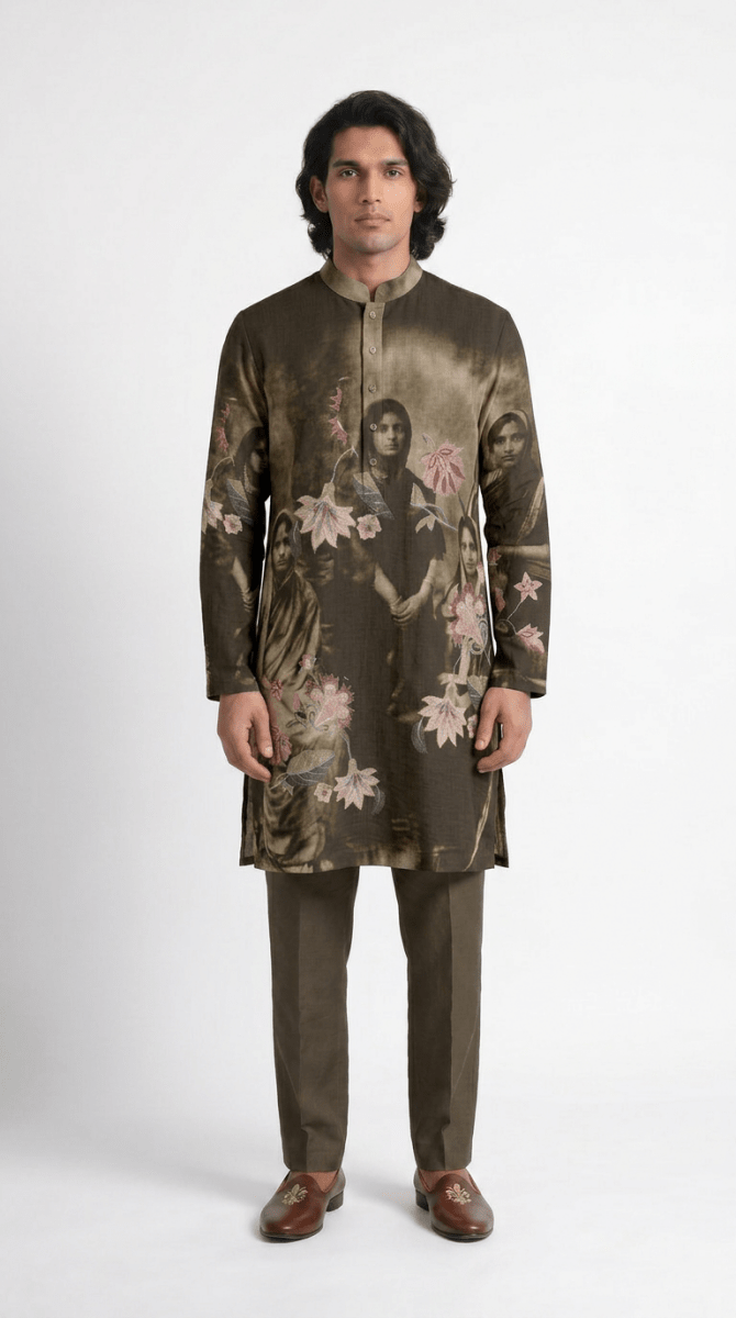 Vintage Family Kurta Men - Naymish Designs