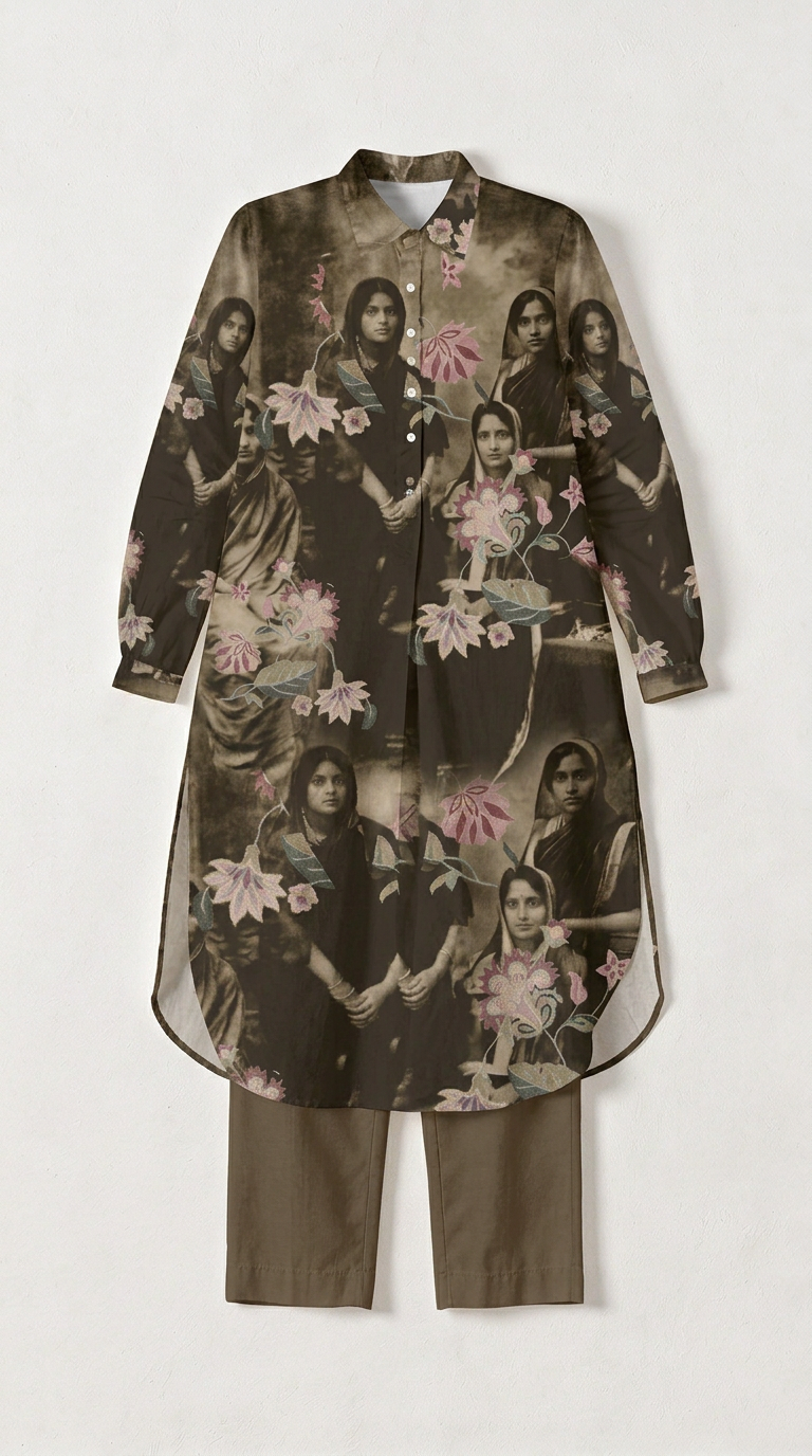 Vintage Family Kurta Women front flat view