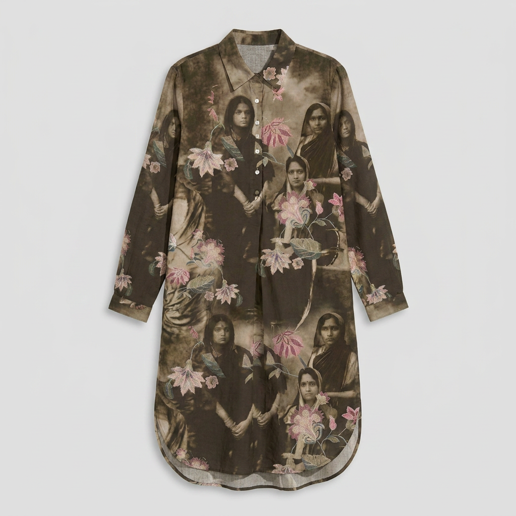 Vintage Family Kurta Women print front view