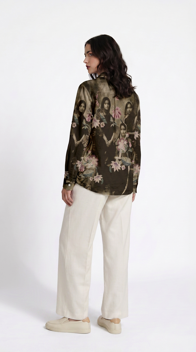 Vintage Family Shirt Women side back view
