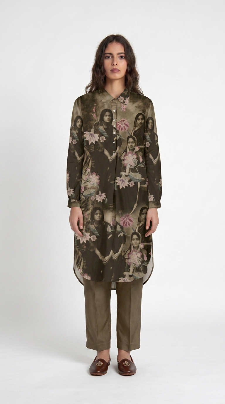 Vintage Family Kurta Set Women alternate kurta front view