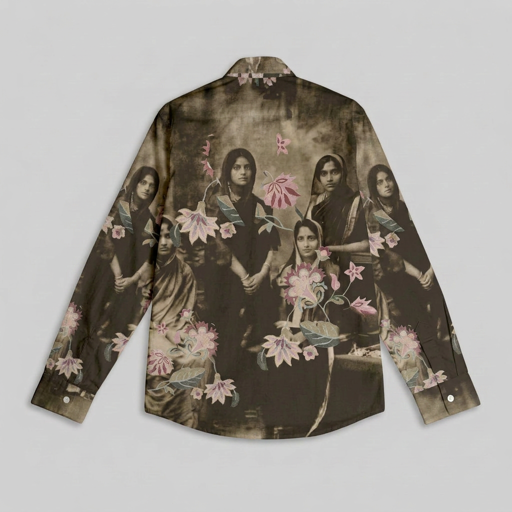 Vintage Family Shirt Men flat back view