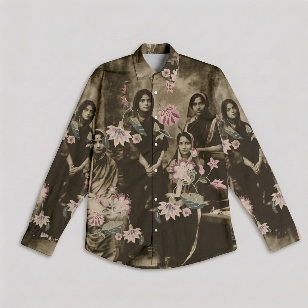 Vintage Family Shirt Women flat front view