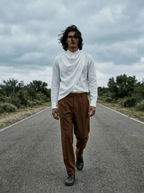 White Cowl Men Shirt - Naymish Designs